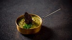 Пюре с базиликом, пармезаном и песто